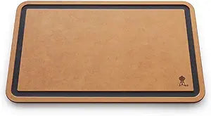 Weber Cutting Board, Brown DishwasherSafe Cutting Board with Juice Grooves for Grill Prep & Serving