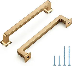 HOME EDIT 20 Pack 5 Inch Champagne Bronze Cabinet Handles Solid Zinc Alloy Pulls for Kitchen Cupboard & Drawer Hardware