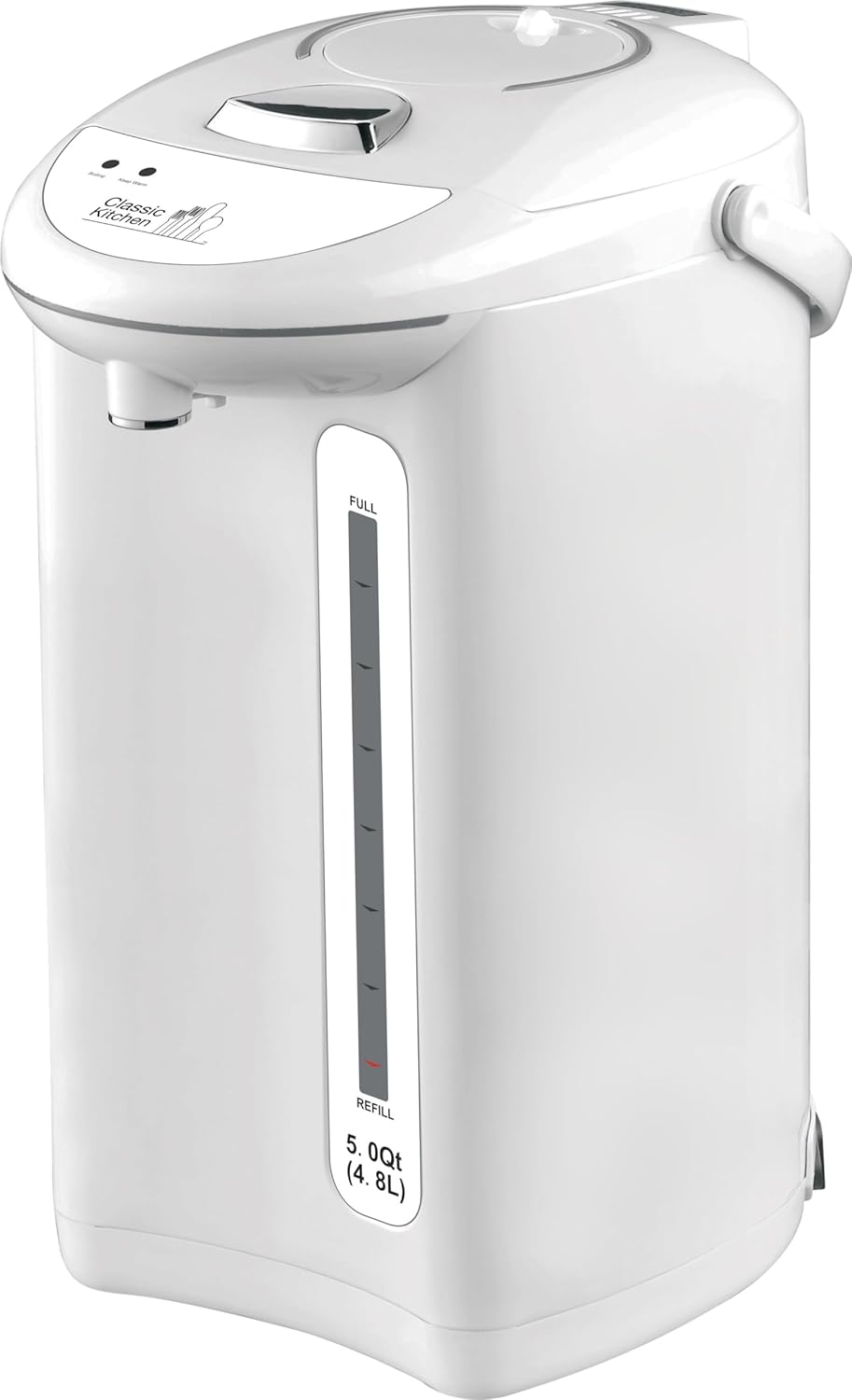 Classic Kitchen 5.0 Qt (4.8L) Brushed Chrome Hot Water Kettle