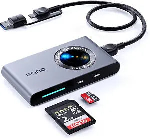 llano 4.0 Micro SD Card Reader Adapter, USB C Memory Card Reader(5Gbps)