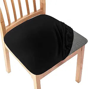 Gute Chair Seat Covers 4Pcs Stretchy Washable Slipcovers Dining Black