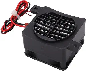 Air Heater, PTC Ceramic Heating DC12V 50W Constant Temp Reinforced Nylon Shell PTC Air Heater Insulation Temperature 2.4 X 2.4 X 1.7in Car Fan Heater for Car Small Space