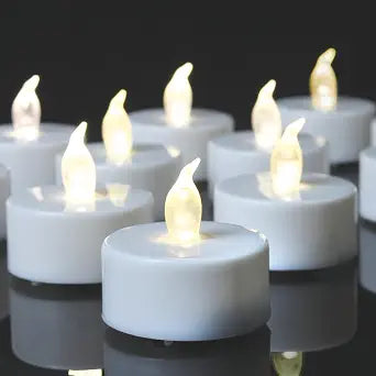200 Pack Flameless LED Tea Lights Candles Flickering 200+ Hours Warm White