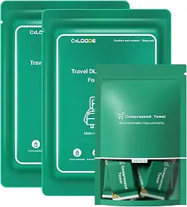 2 Pack Disposable Bed Sheet and 20 PCS Disposable Face Towels Set