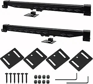 4Pcs Barn Door Soft Close Mechanism - Lashow Upgraded No-Drill Version Sliding Barn Door Hardware for Door Weight 70-160 Pounds Adjustable Door Stoppers, Actuator Spacers Included