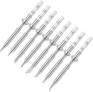 FEITA Mini Pencil Soldering Iron Tips Replacement for Pinecil Micro Soldering Iron, PTS200/TS100 Portable Solder Pen Tool Soldering Accessories (ST-B/I/BC2/C4/K/KU/D04/J02 8Pcs)