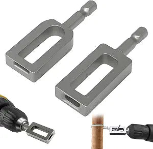 2pcs Wire Twister Tool For Drill,1/4" Hex Shank Wire Twister(9#+11#)
