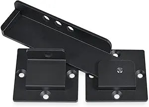 GreaTalent 7.5" Flip Gate Latch Lock with Padlock Hole, 4mm Heavy Duty Aluminum Alloy Adjustable Door Latch for Sliding and Swing Open Door, Outdoor Gate, Wooden Fence, Barn Door, Shed, Garage, Yard