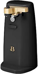 DqOasd Electric Can Opener by Drew Barrymore, Stainless Steel Blade, Auto-Turn Feature (Black Sesame), 1