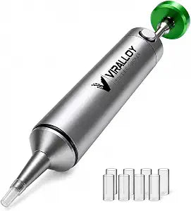 Solder Sucker Tool No Clog Silicone-Tip Manual Desoldering Pump Soldering Accessories for Solder Remover Unrivaled Suction No Power Needed Ultra Low-Maintenance Best-in-Class Desoldering Gun