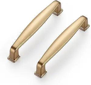 Ravinte 25 Pack Cabinet Handles 3-3/4 Inch Champagne Bronze Kitchen Cabinet Pulls, Heavy-Duty Modern Design Kitchen Hardware for Cupboards & Drawers
