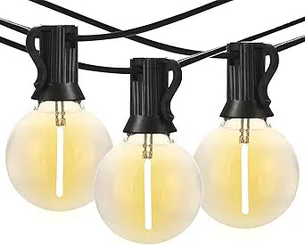 Banord 100FT G40 Globe String Lights, 2700K LED Outdoor Patio Lights String with 50 Dimmable Shatterproof Bulbs, Waterproof Connectable Hanging Lights for Backyard Porch Balcony Party, E12 Socket Base