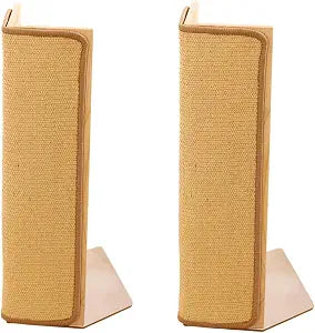 SHENGOCASE 2-Pack 24.5" Tall Sofa Couch Corner Cat Sisal Scratcher, Scratching Post,Scratch Post, Couch Protector, Replaceable Scratch Pad Mat