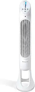 Honeywell QuietSet Whole Room Oscillating Tower Fan with Remote, White, HYF260