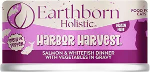 Earthborn Holistic Harbor Harvest Grain-Free Moist Cat Food 5.5 oz. Can