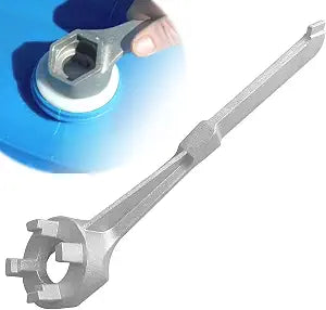 Aluminum Bung Wrench, 55 Gallon Drum Wrench, Barrel Wrench for Opening 10 15 20 30 50 55 Gallon Drums, Fits 2 Inch and 3/4 Inch Bung Caps