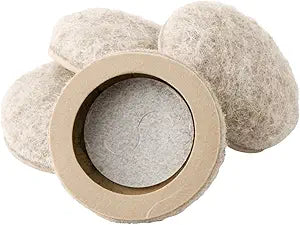 Super Sliders 4 Pack 1.25" Round Felt Self-Stick Furniture Sliders for Hardwood, Tile & Laminate Floors Scratch-Resistant Floor Protectors & Noise Reducing Pads, Beige