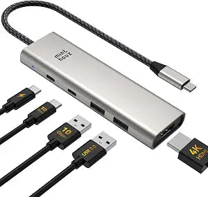 Minthouz 5in1 USB C Hub,4K@60Hz USBC to HDMI Splitter