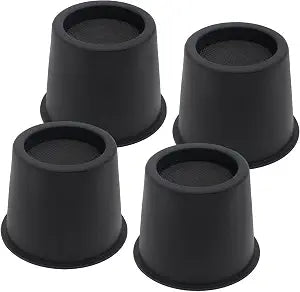 Bed Risers 4 inch Furniture Risers Heavy Duty, 4 Pack Round Risers