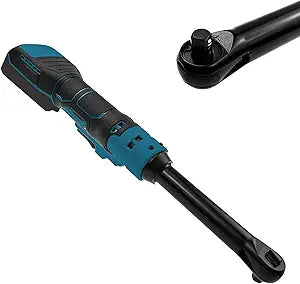 3/8" Extended Cordless Ratchet Wrench for Makita 18V Battery, 320 RPM,80 N.m Electric Power Ratchet,Built-in LED Light, 6" Long Neck
