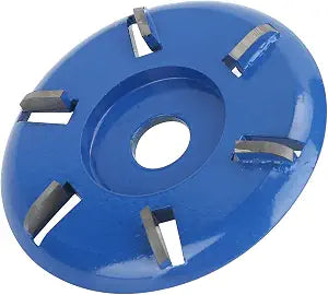 Stump Remover Angle Grinder Wood Carving Disc 6 Teeth Chainsaw Mill Cutter Woodworking Blade Tools Wood Turbo Carving Disc Wood Grinding Shaping Disc Grinder Disc (Arc Blade)