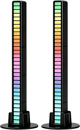 RGB Rhythm Light Bar, Sound Activated Light for Gaming, Bedroom & Car Decor
