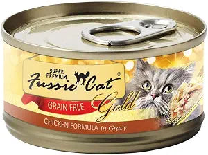 Fussie Cat Chicken Gold Label 2.8 oz Case 24