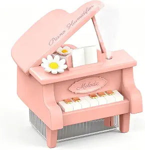 JOSTART Piano Humidifier, 350ml Mini Desktop Cool Mist,Sakura Pink