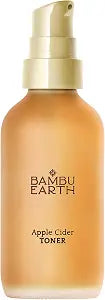 Bambu Earth Apple Cider Face Toner - Clarifying and Refreshing Alcohol-Free Toner for Face Formulated with Rosemary Hydrosols - Gently Cleanses & Restores Skin pH Balance for Daily Skincare - 4 Fl. oz