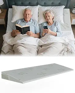 Wedge Pillow for Acid Reflux Relief,Queen Size Under Mattress Wedge,4" Height Inclined Mattress Elevator,Bed Wedge Pillow for Sleeping,Gerd Snoring,Post Surgery (60"x26"x4")