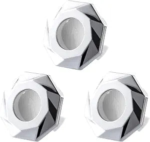 3Pieces Sturdy Overflows Covers Convenient for Bathroom and Kitchen Supplies Sink Basins Easy to Installion Designs