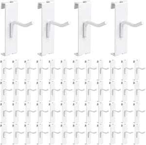 50 Pack Gridwall Hooks, 2 Inch Display Hooks for Wire Grid Wall Panels