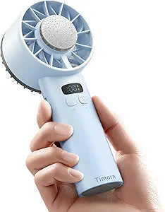 Timorn Portable Handheld Fan Rechargeable: 100 Speed Hand Held Mini Fan Blow Cold Air, Powerful Personal Cooling Battery Operated, Wider Wind Quiet for Travel, Makeup, Concert