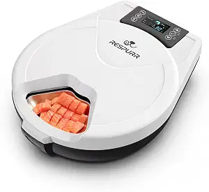 Automatic Wet Food Cat Feeder, Semiconductor Cooling & Reheat 3 Days 5 Freshness Meals Refrigerated Automatic Cat Feeder, 304 Stainless Steel Bowl, Timer Programmable Cat Food Dispenser for Cat