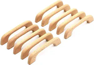 WEICHUAN Wooden Cabinet Furniture Drawer Pulls Handles, 4" Hole Centers