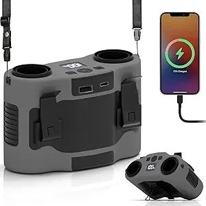 20000mAh Portable Waist Fan, Personal Fan Clip on with Rechargeable Battery, 5 Speeds & 40H Cooling, 20000RPM Wearable Shirt Belt Hands-Free Neck Fan for Outdoor Hiking Travel Jobsite Worker (Gray)