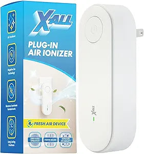 X-All Air Ionizer - Plug-In Ionizer for Bedroom, Home, Office - Freshens Air from Pets, Cooking, Trash, and Smoke