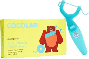 Kids Reflosser by COCOLAB, BPA-Free Floss Holder for Children, 1-Pack