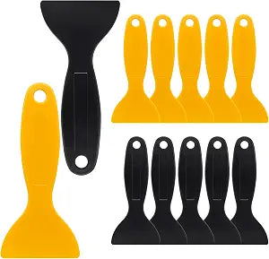 12pcs Plastic Spatula Scraper, Putty Scraper, Air Bubble Remover