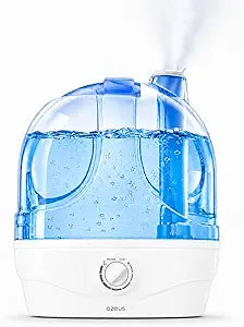 AZEUS Humidifiers for Bedroom, 2.8L Ultrasonic Cool Mist Humidifiers for Home Baby Nursery & Plants, Quiet Top Fill Air Humidifier Lasts Up to 30 Hours, Auto Shut-Off (BPA-Free)