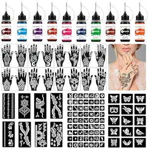 Temporary Tattoo Kit, DIY Fun Tattoo Making Kit for Women, Girls, Beginners
