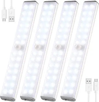 Motion Activated LED Closet Light,28LED Under Cabinet Lights, Homelife Motion Sensor LED Lights, Stick-on Anywhere Battery Operated Motion Sensor Night Light for Closet Hallway Stairway Lamp