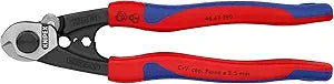 Knipex Tools 95 62 190 Wire Rope Cutters, 7 1/4-Inch, Comfort Grip