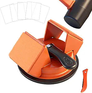 Floor Gap Fixer Tool for Laminate/Vinyl Flooring, Heavy-Duty Iron Floor Gap Repair Tool with 45 Dual Striking Surfaces, Enhanced Suction Cup
