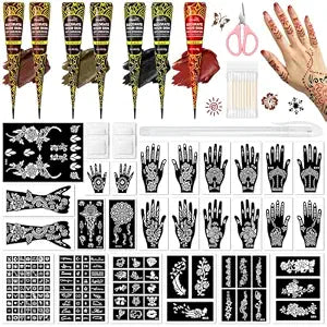 Temporary Body Art Tattoo Kit for Beginners, Parties & Festivals
