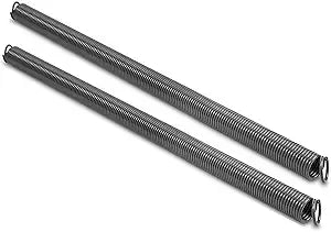 Pair of 100 lbs Heavy Duty Garage Door Extension Springs Stretch Spring,High Precision Electrophoresis Black Coated for Corrosion Resistance,MIN 18000 Cycles for 7ft Garage Door Springs Replacement