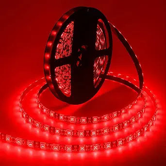 ALITOVE 16.4ft 5050 SMD Red LED Light Strip Waterproof 12V LED Strip Light
