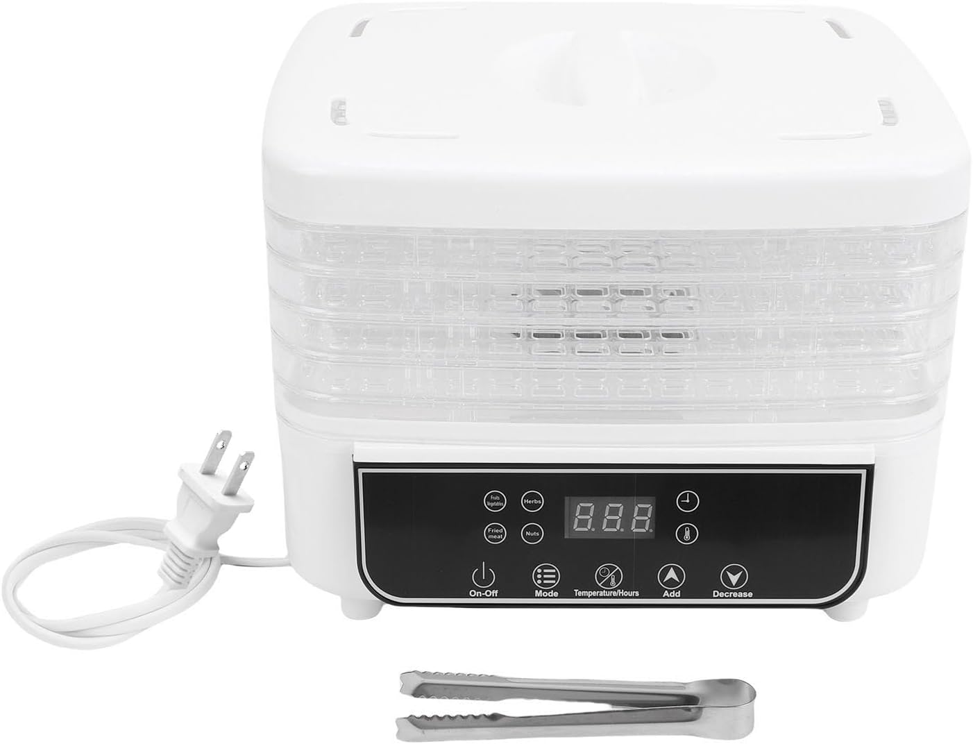 NOENNULL Food Freeze Dryer 5 Layer 160W Electric Dehydrator Machine with 1-72 Hour Digital Timer and Temperature Control for Fruits Vegetables Meat Snacks (US Plug 110V)