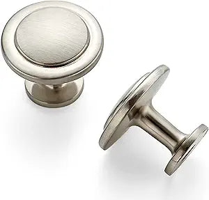 Ravinte 30 Pack 1-1/4 inch Kitchen Cabinet Knobs Dresser Drawer Brushed Nickel Zinc Pulls Door Handles for Drawers