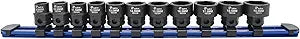 Astro Tools 78312 3/8" Drive 1/2 Size Nano Socket Set for Undersized, Swollen or Damaged Bolts